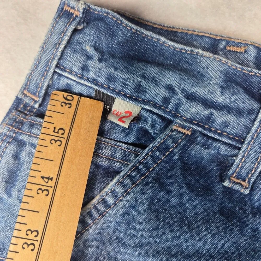 Carhartt FR Flame Resistant Carpenter Jeans 34x28 Distressed Workwear